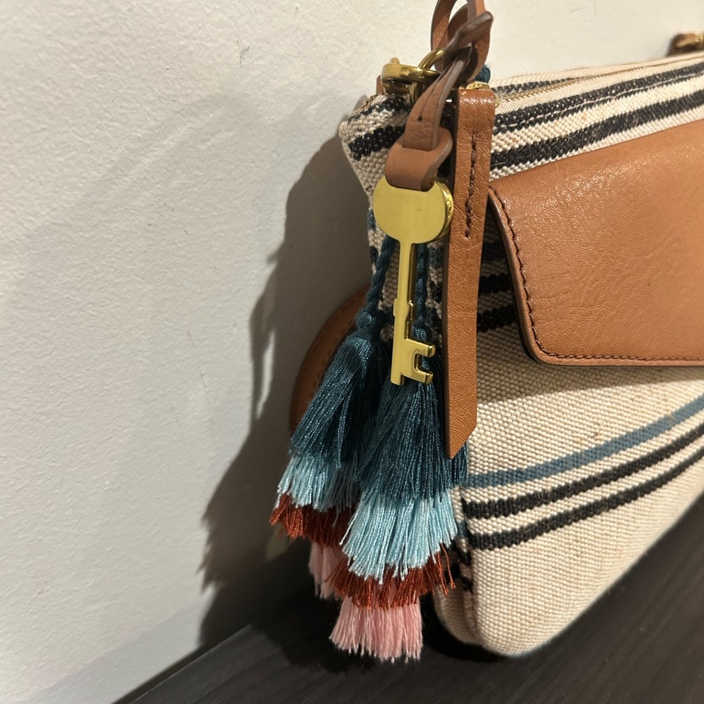 Fossil Devon Crossbody Handbag Euc - image 2